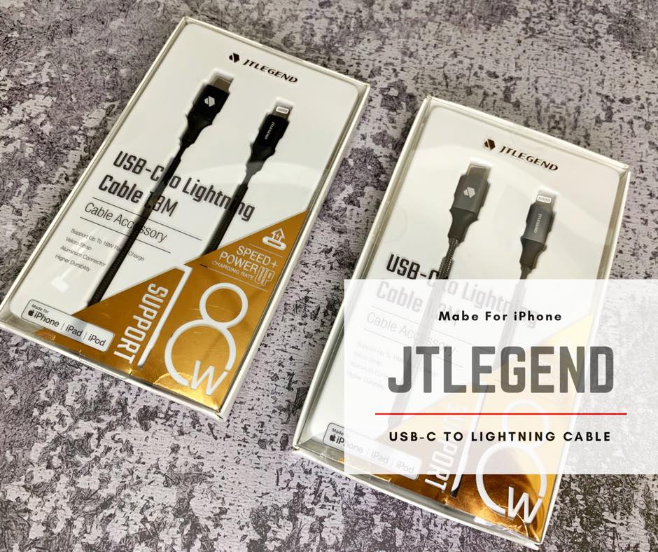 JTLEGEND USB-C to Lightning 快充線開箱 – 對比無 MFi 認證線材，充電效果有何差別？