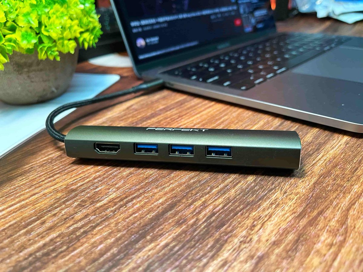 MacBook配件開箱 - PERFEKT (PT-51110) 五口 USB-C轉接器開箱 - 科技生活 - teXch