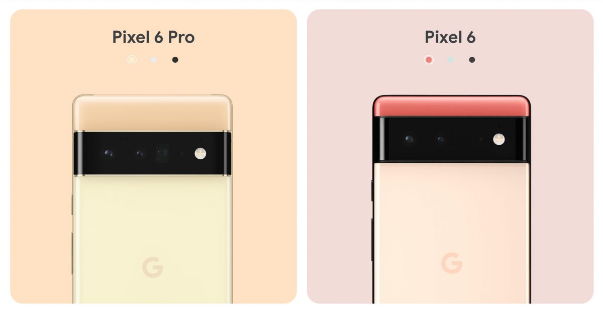 Pixel 6、Pixel 6 Pro外觀