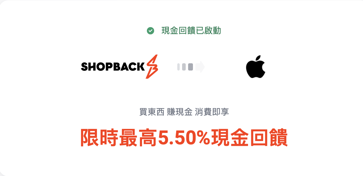 Apple 教育優惠方案 2022 高額回饋？ – SHOPBACK 搭配BTS方案，可享5.5%現金回饋