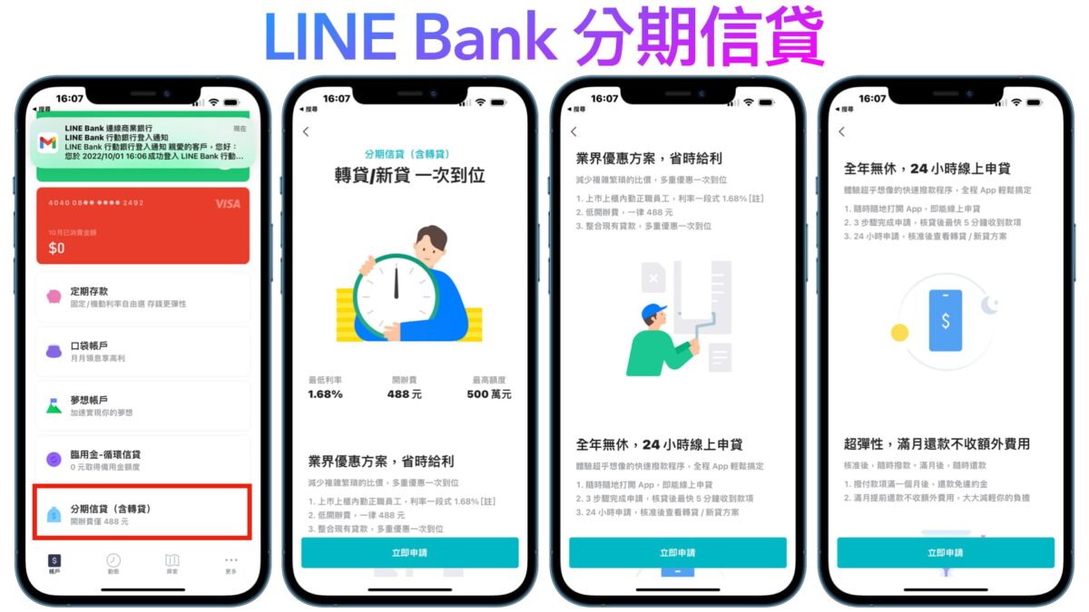 LINE Bank 分期信貸怎麼借款？24小時線上辦超容易，推薦好友申辦享好禮 - 科技生活 - teXch