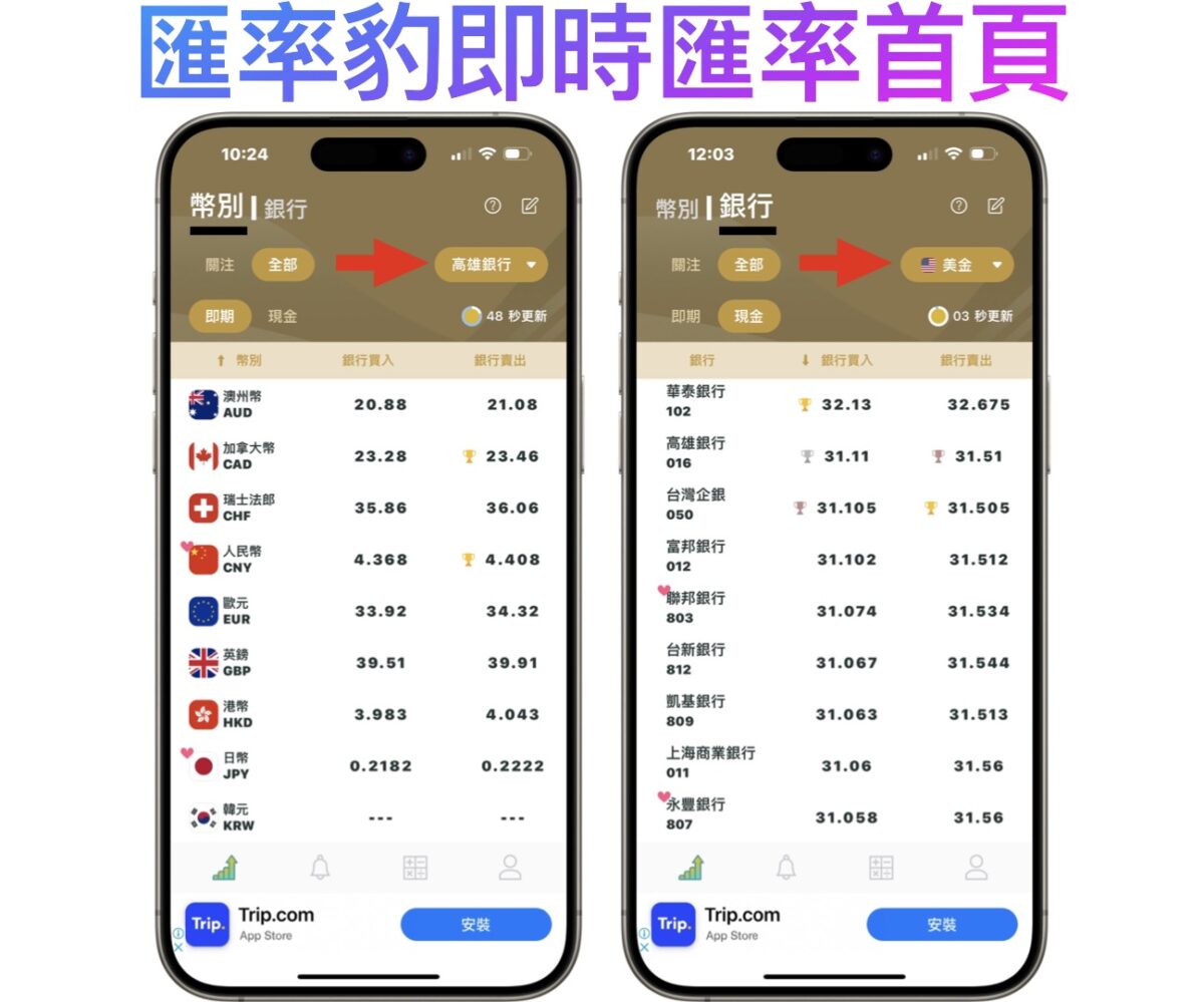 「 匯率豹 」旅遊換匯必備 app - 結合多家銀行、多種幣別匯率即時查詢 - 匯率 app, 匯率app, 匯率豹, 金融 理財, 金融理財 - 科技生活 - teXch